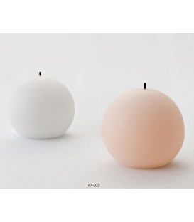 Vela bola batería blanca 7,5 cm