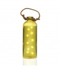 Botella led dorada "Estrellas"