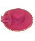 Sombrero rosa c/lazo