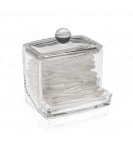 Caja transparente bastoncillos 9,7x8x9 cm