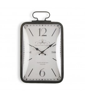 Reloj pared metal 68x42x7,5 cm