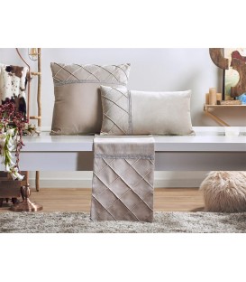 Camino rombos beige 30x180 cm